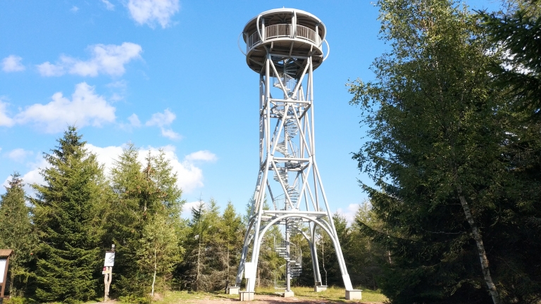 Observation tower at Jagodna peak